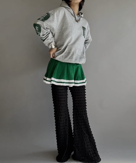 【USED】 Sheer Tiered Flare Pants/240127-011