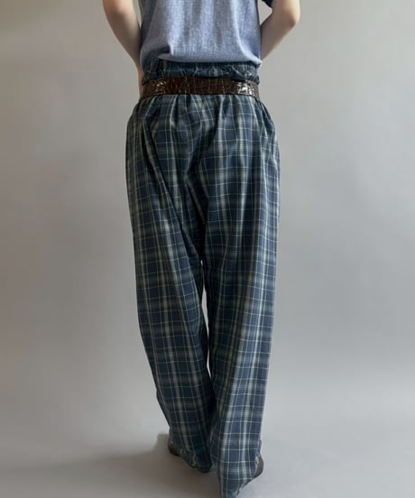【USED】 Check Pattern Pajama Pants /260523-011