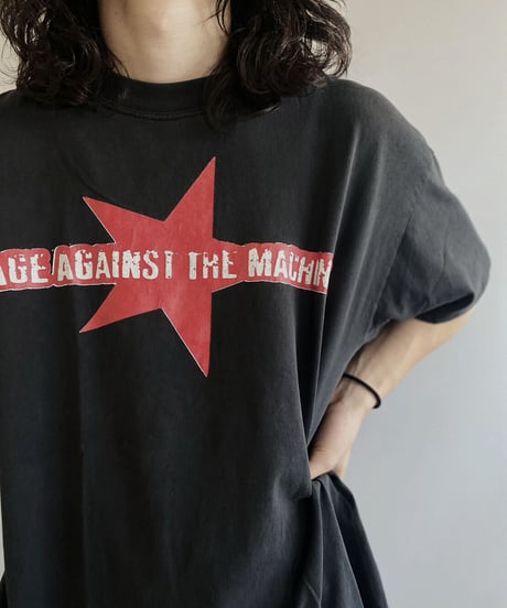 【USED】  Band T-shirt RAGE AGAINST THE MACHINE /230703-013