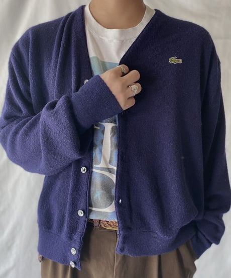 【USED】   LACOSTE Knit Cardigan③/211007-004