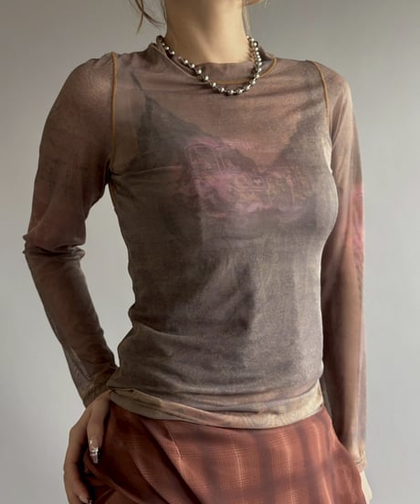 【USED】 Sheer Top / 251129-002