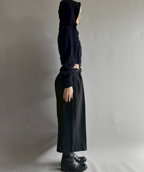 【RE;CIRCLE】 RE Hooded Acrylic Short Cardigan / 251016-005