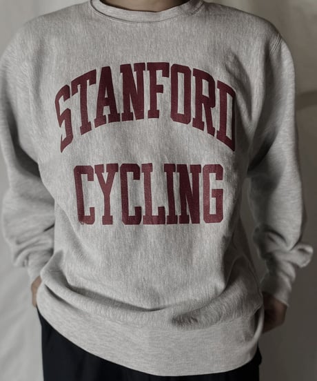 【USED】  90's Champion Reverse Weave Sweat STANFORD CYCLINE/211116-050