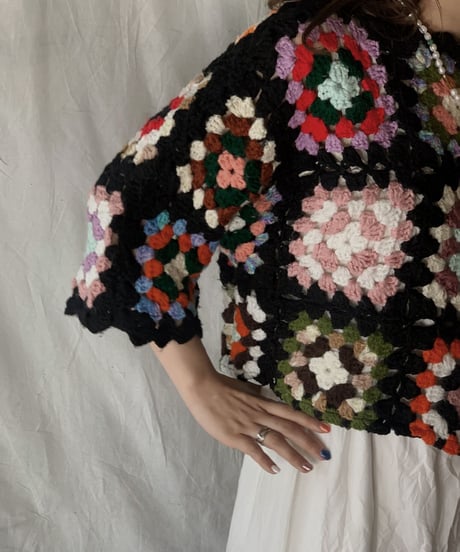 【RE;CIRCLE】 RE Granny Knit Top③/210421-009