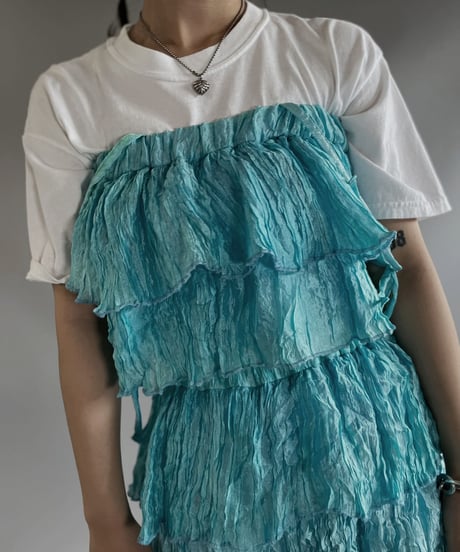 【RE;CIRCLE】RE Tiered Skirt & Bra Set / 230803-004