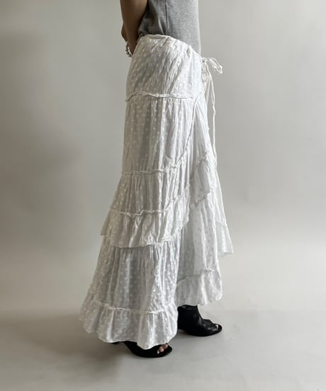 【USED】 Tiered Long Skirt  /250419-004