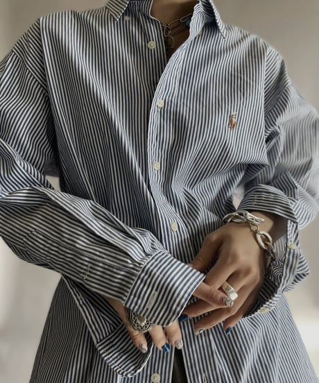 【USED】 Ralph Lauren Striped Shirt / 230126-009