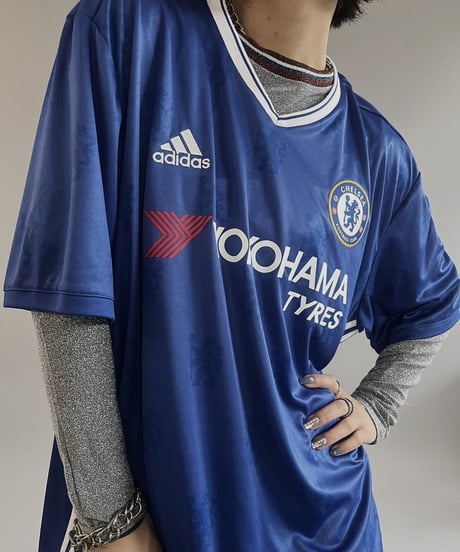 【USED】 adidas Soccer Tee CHELSEA /240316-019
