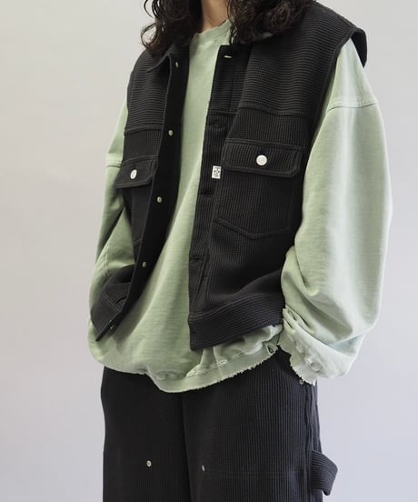 【COSMOS TEXAS】24ss Second Vest Black / 240311-017