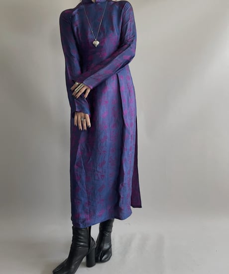 【USED】 Patterned L/S China Dress/ 231021-011