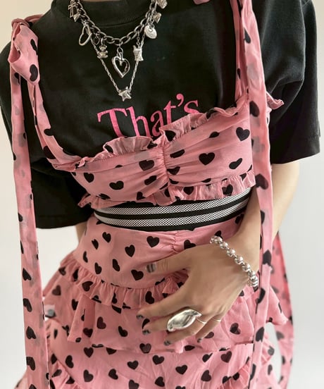 【USED】 Heart Pattern Camisole One-Piece/250510-074