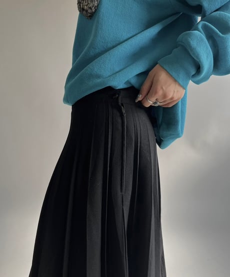 【USED】 Wool Pleats Skirt/250118-021