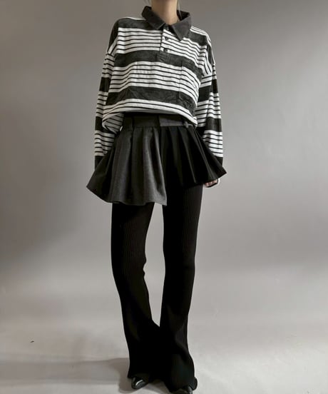 【RE;CIRCLE】 RE Suit Wrap Skirt Mini / 260129-013