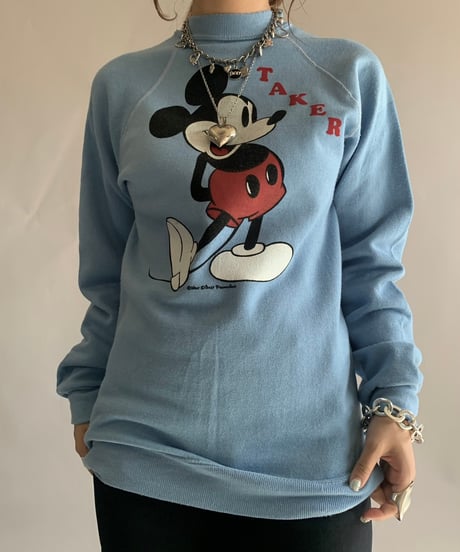 【USED】 80s Disney Mickey Sweat Top/241124-005