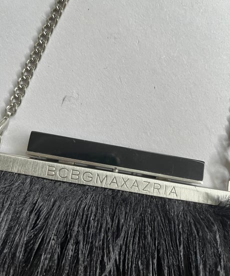 【USED】 BCBG NAXAZRIA Fur Hand Bag/ 241007-030