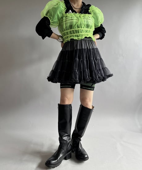 【USED】 Sheer S/S Top /240921-014