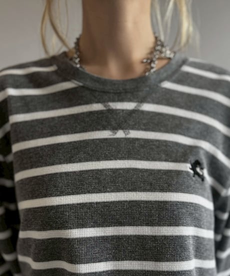 【USED】 Border Pattern Thermal Top / 260613-003