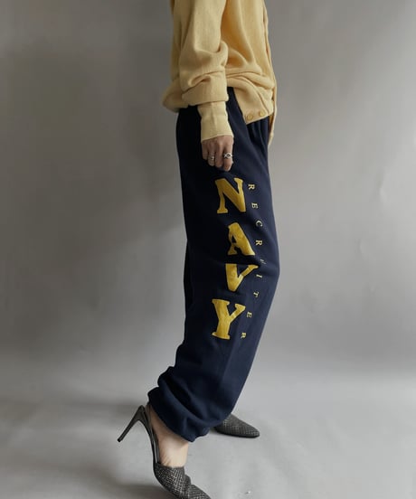 【USED】  Navy Sweatpants / 221008-013