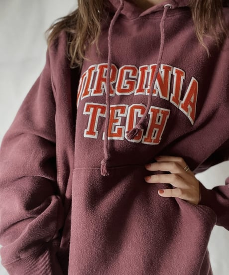 【USED】  Champion Reverse Weave Hoodie VIRGINIA TECH/211116-043