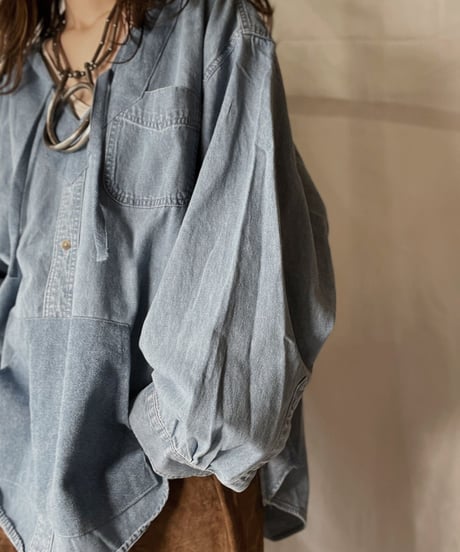 【RE;CIRCLE】 Remake Denim Mexican Parker①/210906-012