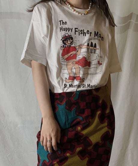 【USED】S/S T-shirt Fisher Man /210604-044