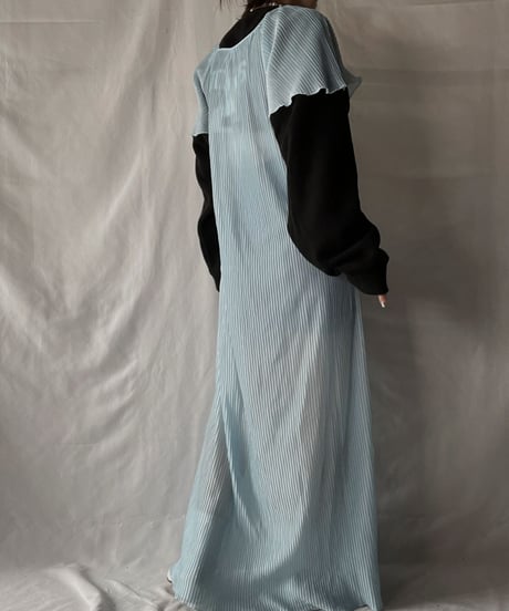【USED】   Poly Pleats S/S One-piece/210926-002