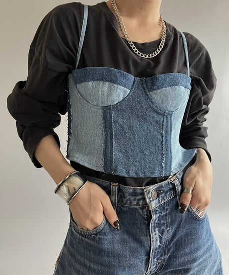 【RE;CIRCLE】 Re Corset Denim  /  240926-011