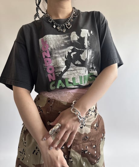 【USED】 03's Fruit of the Loom The Clash LONDON CALLING T-Shirt / 250614-007
