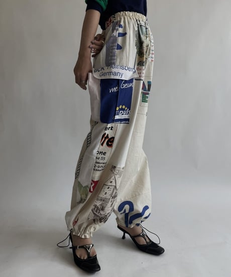 【RE;CIRCLE】 RE Eco-Friendly Bag Draw Cord Pants / 220825-026