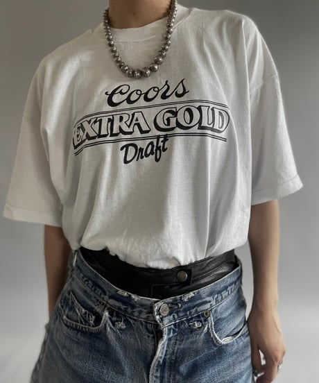 【USED】 Made in USA Screen Stars Vest Extra Gold T-Shirt /240729-032
