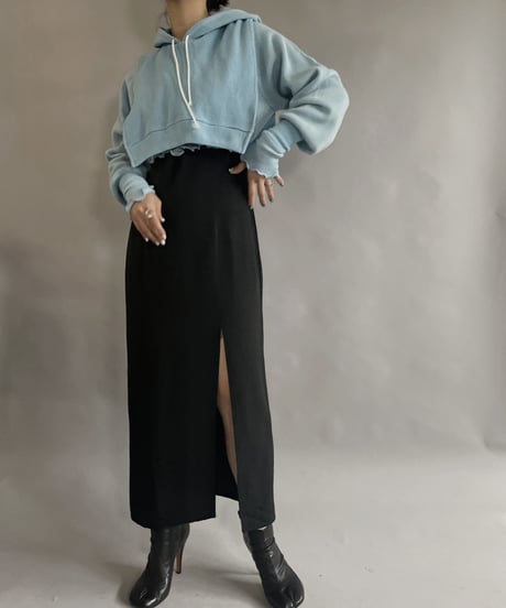 【RE;CIRCLE】 RE Acrylic Knit Cardigan + Hoodie Light Blue / 230220-011