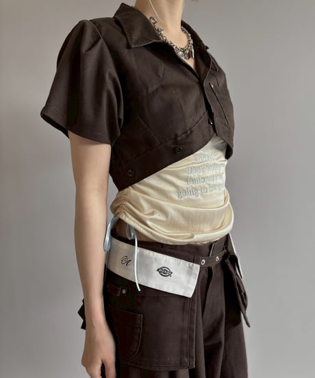 【Chinatsu Aoyama】 RE Makers Shirt Brown / 260702-030