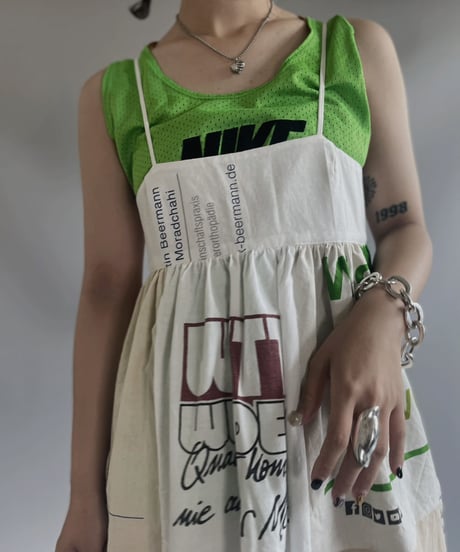 【RE;CIRCLE】RE Eco-Friendly Bag Camisole Long One-piece / 230727-019
