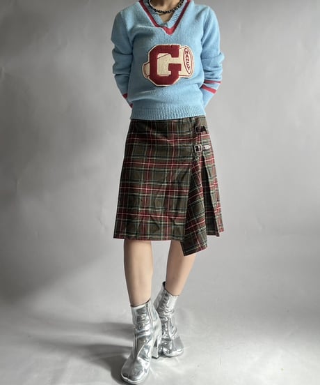 【USED】 Vintage Lettered Knit Top/241130-015