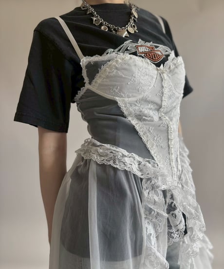【USED】 Lace Organdy Camisole One-Piece/ 260418-041