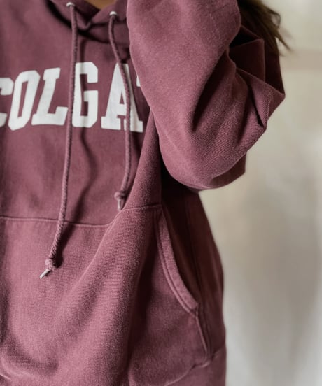 【USED】  Champion Reverse Weave Hoodie COLGATE/210902-024