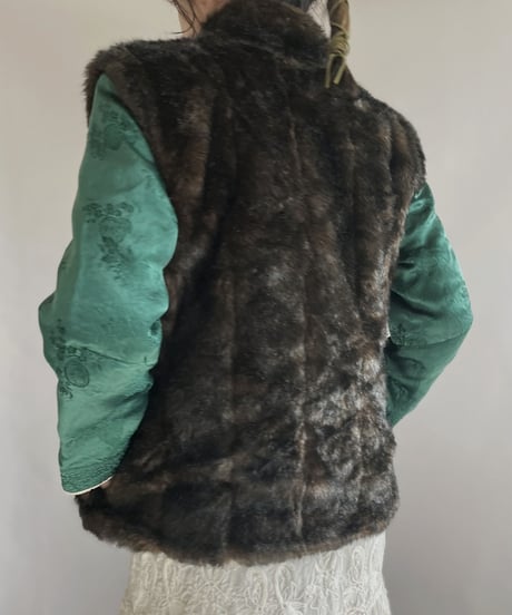 【USED】 Fur Vest Brown / 230102-010