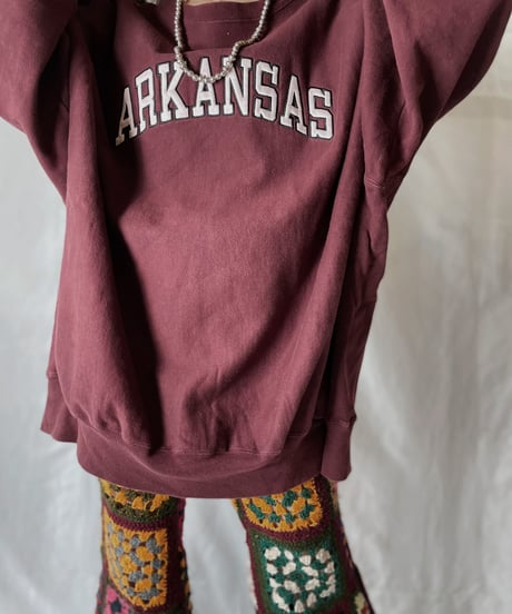 【USED】  Champion Reverse Weave Sweat ARKANSAS/210902-021