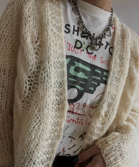 【USED】 Made in Italy Mohair Knit Cardigan /250111-013