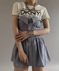 【RE;CIRCLE】  RE Stripe Shirt Mini One-Piece / 260611-007