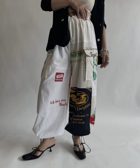 【RE;CIRCLE】 RE Eco-Friendly Bag Draw Cord Pants / 220825-024