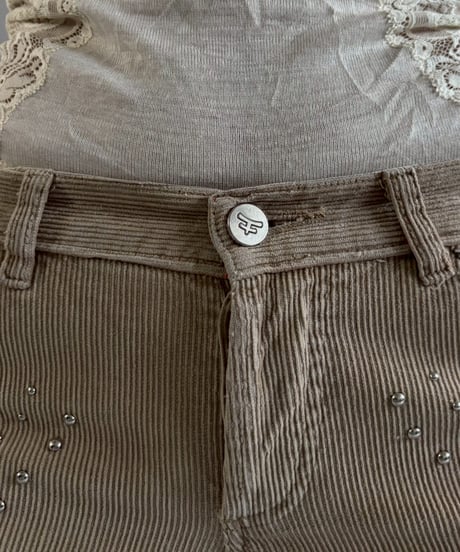 【USED】 Studs Design Corduroy Flare Pants / 260104-012