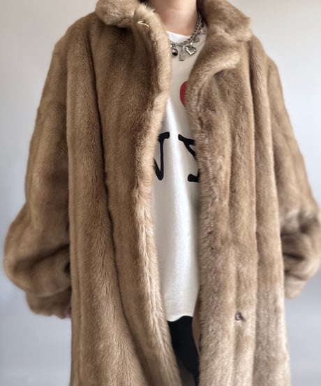 【USED】 Russel Taylor Signature Collection Fake Fur Coat/ 260104-023