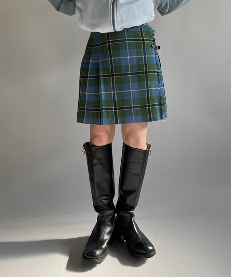 【USED】 Check Pattern Kilt Skirt /250118-014