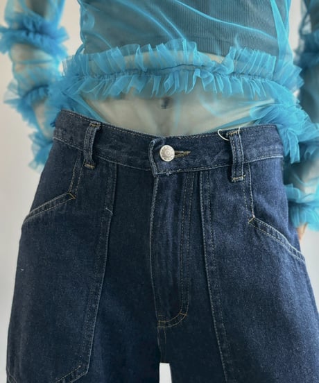 【USED】 Denim Baggy Pants /260704-024