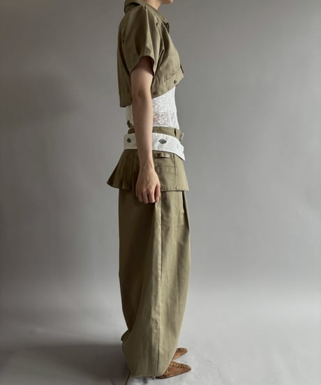 【Chinatsu Aoyama】 RE Makers Shirt Khaki / 260702-003