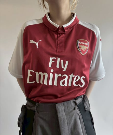 【USED】17~18's Puma Arsenal Soccer Shirt / 250712-020