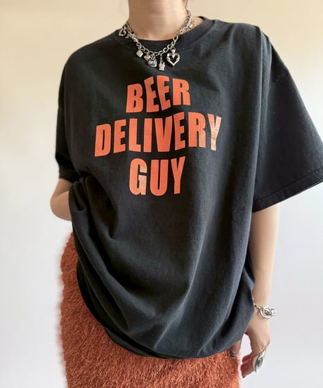 【USED】  Made in USA DELTA BEER DELIVERY GUY T-Shirt/250510-054