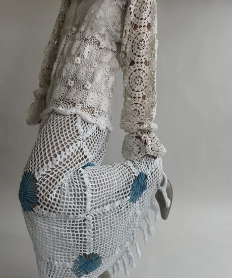 【RE;CIRCLE】 RE Crochet Lace Patchwork One-piece / 220526-006