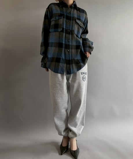 【USED】 MELTON Flannel Shirt Jacket /251025-016